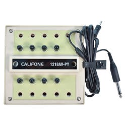 Image for Califone 1218AV-PY 8 Position Jackbox with Volume Control, Beige from School Specialty