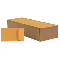 School Smart Coin Envelopes, 28 lb, 2-1/2 x 4-1/4 Inches, Brown, Pack of 500 2013903