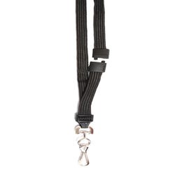 Image for Sicurix Breakaway Adjustable Safety Lanyard with Hook, 36 X 1/4 in, Black, Pack of 12 from School Specialty