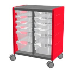 Image for Classroom Select Geode Medium Cabinet, Double Wide with 12 Totes from School Specialty