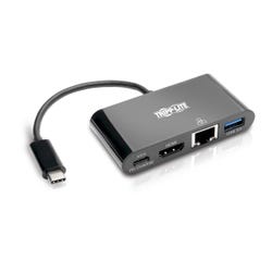 Tripp Lite USB C to HDMI Multiport Adapter Converter Docking Station w/ USB-A Hub, Black 2136118