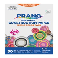 Image for Prang Medium Weight Construction Paper, 12 x 18 Inches, Red, 50 Sheets from School Specialty