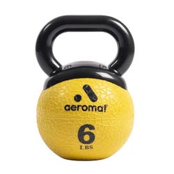 Image for Aeromat Elite Mini 6 lb Kettlebell, Yellow from School Specialty