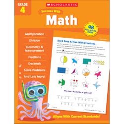 Image for Scholastic Workbook Success With Math, Grade 4 from School Specialty