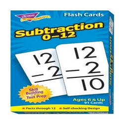 Image for Trend Enterprises Subtraction Flash Cards, Set of 91 from School Specialty