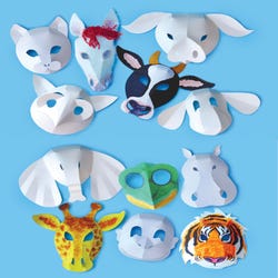 Image for Roylco Wild Animal Mask, Set of 30 from School Specialty