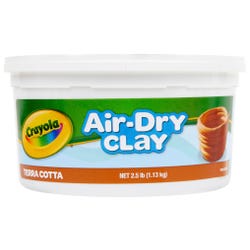 Image for Crayola Air-Dry Self-Hardening Modeling Clay, 2.5 Pound Bucket, Terra Cotta from School Specialty
