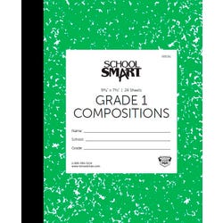 School Smart Skip-A-Line Ruled Composition Book, Grade 1, Green, 24 Sheets/48 Pages 085291
