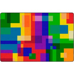 Image for Childcraft Geo Squares Carpets, 8 x 12 Feet, Rectangle from School Specialty