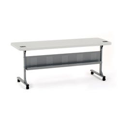 Image for National Public Seating Plastic Flip and Store Table, 72 x 24 x 30 Inches, Gray from School Specialty
