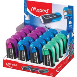 Image for Maped Ultra-Clean Expert Retractable Eraser, Assorted Colors, Pack of 20 from School Specialty