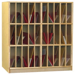Image for Childcraft Vertical Mailbox Unit, 30 Compartments, 29-1/2 x 14-3/4 x 35-3/4 Inches from School Specialty