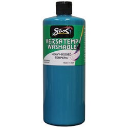 Image for Sax Versatemp Washable Heavy-Bodied Tempera Paint, 1 Quart, Turquoise from School Specialty