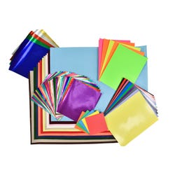 School Smart Creative Paper Pack, Assorted Sizes and Colors, Pack of 166 085578