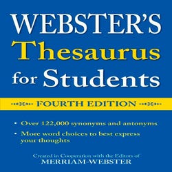 Image for Webster's Thesaurus for Students, Fourth Edition from School Specialty