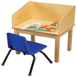Childcraft Student Reading Carrel with 20 Inch Legs, 25-3/4 x 19-3/4 x 33 Inches, Item Number 1357858
