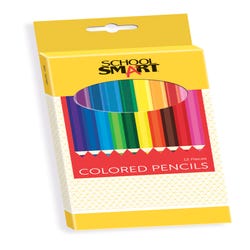 School Smart Colored Pencils, Assorted Colors, Pack of 12 Item Number 245787