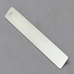 Frey Scientific Flat Electrode Strip, 5 x 3/4 x 3/64 Inches, Aluminum, Item Number 1296261