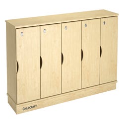 Image for Childcraft 5-Section Stacking and Locking Storage Locker, 59-1/2 x 14-1/2 x 24 Inches from School Specialty