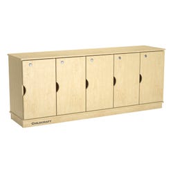 Image for Childcraft 5-Section Stacking and Locking Storage Locker, 59-1/2 x 14-1/2 x 24 Inches from School Specialty