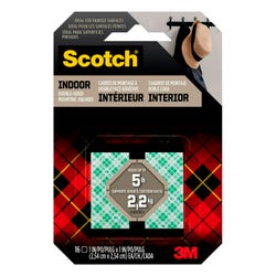 Image for Scotch Double Sided Permanent Adhesive Mounting Square, 1 x 1 Inches, Pack of 16 from School Specialty