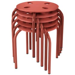 Image for Classroom Select Prima Stool, 12-Inch Seat Height, Red, Set of 5 from School Specialty