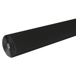 Image for Corobuff Solid Color Corrugated Paper Roll, 48 Inches x 25 Feet, Black from School Specialty
