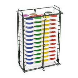 Image for Jack Richeson 8-Color Tempera Cake Palettes with Storage Rack, Set of 12 from School Specialty
