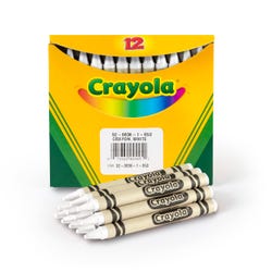 Image for Crayola Crayon Refill, Standard Size, White, Pack of 12 from School Specialty