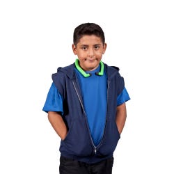 Image for Abilitations Weighted Hoodie Vest, Child X-Large, Navy from School Specialty