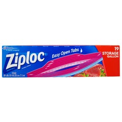 Image for Ziploc Storage Bags, Gallon Size, Pack of 19 from School Specialty