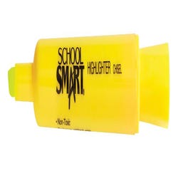 School Smart Tank Style Highlighters, Chisel Tip, Yellow, Pack of 12 Item Number 1354259