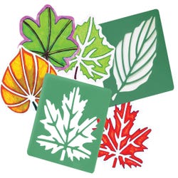 Roylco Perfect Leaf Stencil Set, 8 x 8 Inches, Set of 12 Item Number 1494125