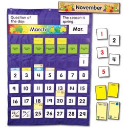 Image for Carson Dellosa Calendar and Weather Pocket Chart, 26 X 37-1/4 Inches from School Specialty