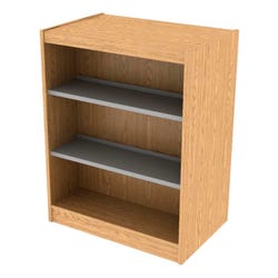 Image for Silver Street Bookmark Double Sided Starter Shelving, 37 x 24 x 48 Inches, Natural Oak from School Specialty