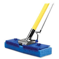 Image for LC Industries Butterfly Mop with Scrubber Strip, Polypropylene Sponge, Blue from School Specialty
