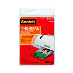 Image for Scotch Thermal Laminating Pouch, 5 x 7 Inches, 5 mil Thick, Pack of 20 from School Specialty