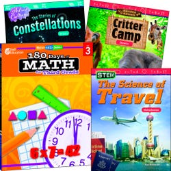 Teacher Created Materials Learn-at-Home Explore Math Bundle, Grade 3, Set of 4 Item Number 2092217