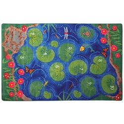 Image for Flagship Carpets Hopscotch Pond Rug, 6 x 9 Feet, Rectangle from School Specialty