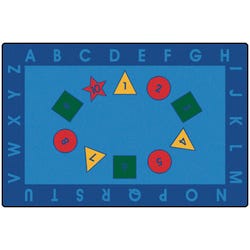 Image for Carpets for Kids KID$Value PLUS Early Learning Carpet, 6 x 9 Feet, Rectangle, Multicolored from School Specialty