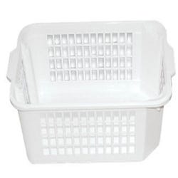 Image for School Smart Storage Basket, Medium, 14-3/4 x 10-1/4 x 5-1/2 Inches, White from School Specialty