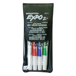 Image for EXPO Low Odor Non-Toxic Dry Erase Marker, Fine Tip, Assorted Colors, Set of 4 from School Specialty
