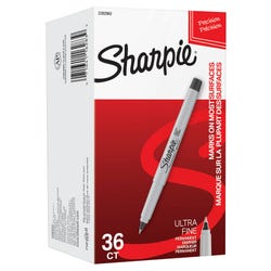 Image for Sharpie Permanent Markers, Ultra Fine Point, Black, Pack of 36 from School Specialty
