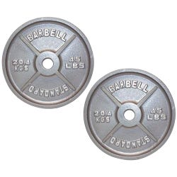 Image for FlagHouse Olympic Style Barbell Plate, 45 Pounds from School Specialty