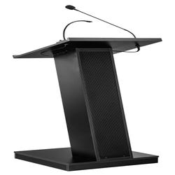 Image for Oklahoma Sound ZED Lectern with Sound, 19-3/4 x 19-3/4 x 49 Inches, Black from School Specialty