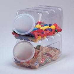 Image for Classroom Keepers Storage Container with Lid, 5-1/2 X 9-1/2 X 6-3/4 in, Plastic from School Specialty