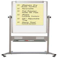 Image for Bi-silque MasterVision Magnetic Dry Erase 2-sided Easel, 52 x 25 x 80 Inches from School Specialty