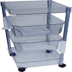 Image for Dial Industries 4-Tier Cart, Clear from School Specialty