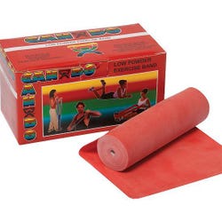 Image for Cando Band Loops, Light Resistance, Red, 150 Foot Roll from School Specialty