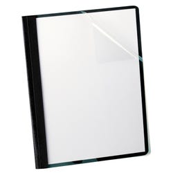 Image for Oxford Clear Front Report Covers, 8-1/2 x 11 Inches, 100 Sheet Capacity, Black, Pack of 25 from School Specialty